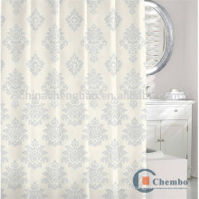 100 cortinas de chuveiro jacquard de poliéster com haste oval